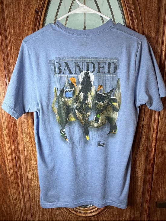 Banded Other - Banded Short Sleeve Graphic Tee in Slate Blue